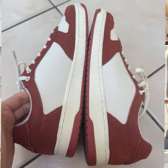 Les Deux Red and White Suede/Leather Sneakers in Size 43 - Picture 5 of 9